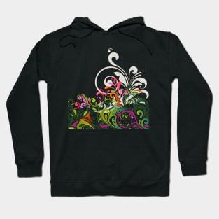 Abstract Floral Design 17 Hoodie